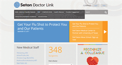 Desktop Screenshot of doctors.seton.net